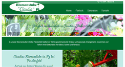 Desktop Screenshot of blumenstube-claudia.at